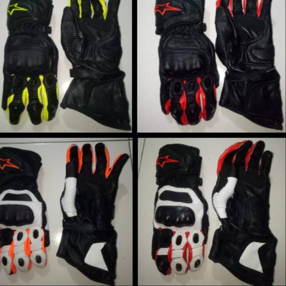 Terjangkau Glove racing sarung tangan roadrace balap motor alpinestar  full kulit 