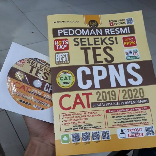 BUKU PEDOMAN RESMI SELEKSI TES CPNS CAT 2019 2020  TIM BINTANG PSIKOLOGI FREE CD