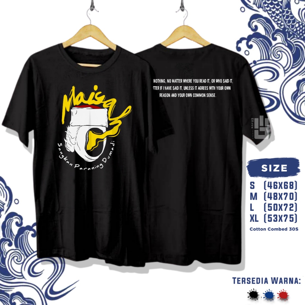 Kaos Maiyah Cak Nun Punokawan Reborn - Baju Santri Dakwah Islami Kata Kata Distro Terbaru