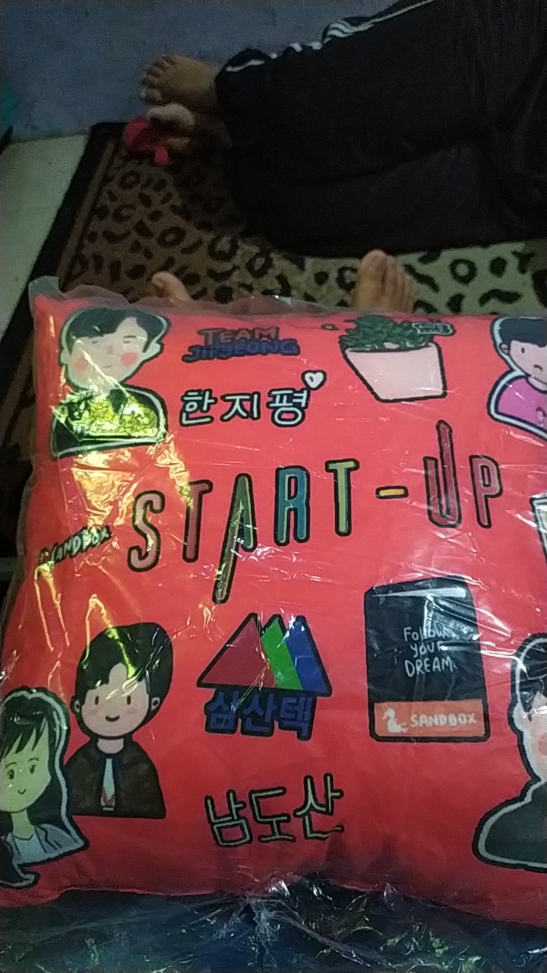 Bantal Sofa Start Up Korea - Han Ji Pyeong / Nam Do San / Seo Dal Mi 40x40 Cm - Pusat Kado Murah