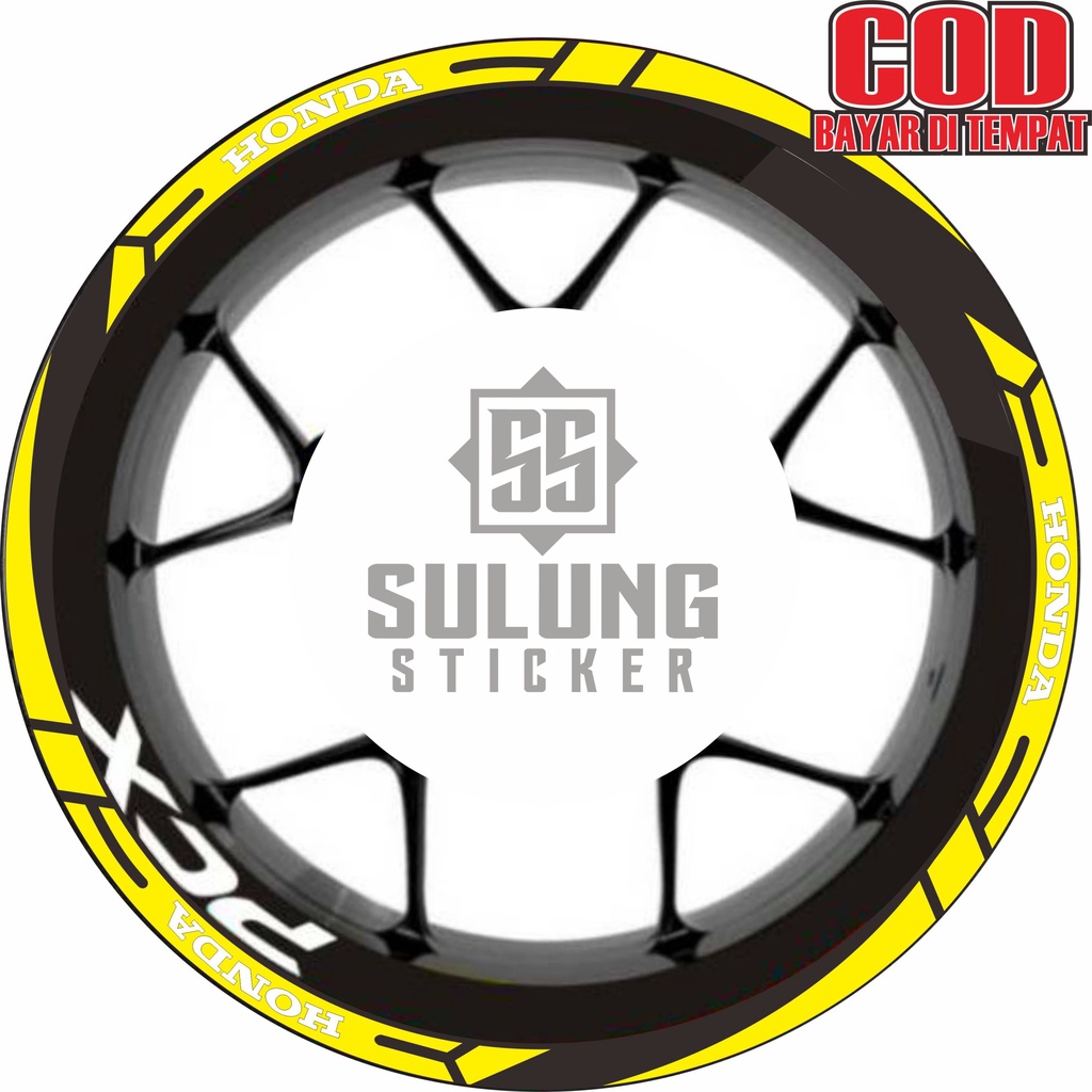 Stiker Velg Motor Honda All PCX Cutting Sticker List Pelek Terlaris