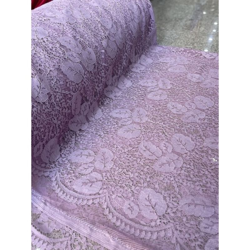 kain brokat lace daun/kain/kebaya atasan dress/seragampesta/dll