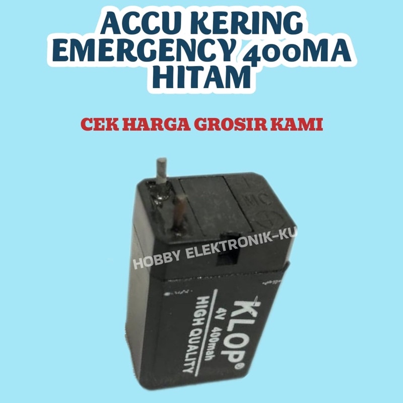 ACCU KERING EMERGENCY 400MA HITAM