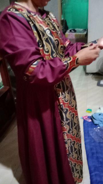 Couple Set Family Sarimbit Kemeja Dan Gamis Batik