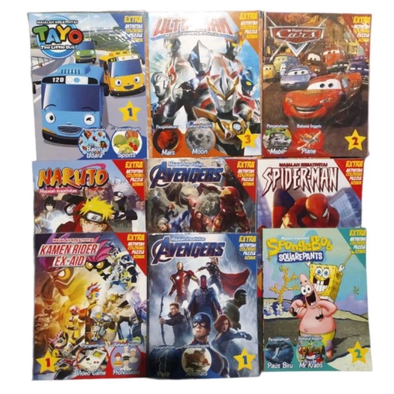

BUKU BELAJAR KREATIVITAS ANAK MEWARNAI BUKU CERITA PUZZLE