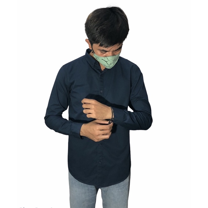 Kemeja Krah Splash Original Navy