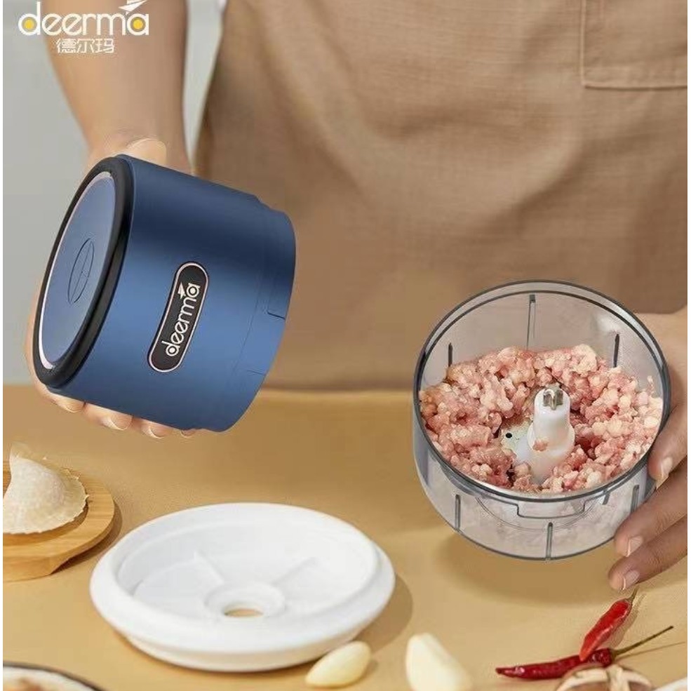 Deerma JS100 Garlic Chopper Penggiling daging sayuran Garansi