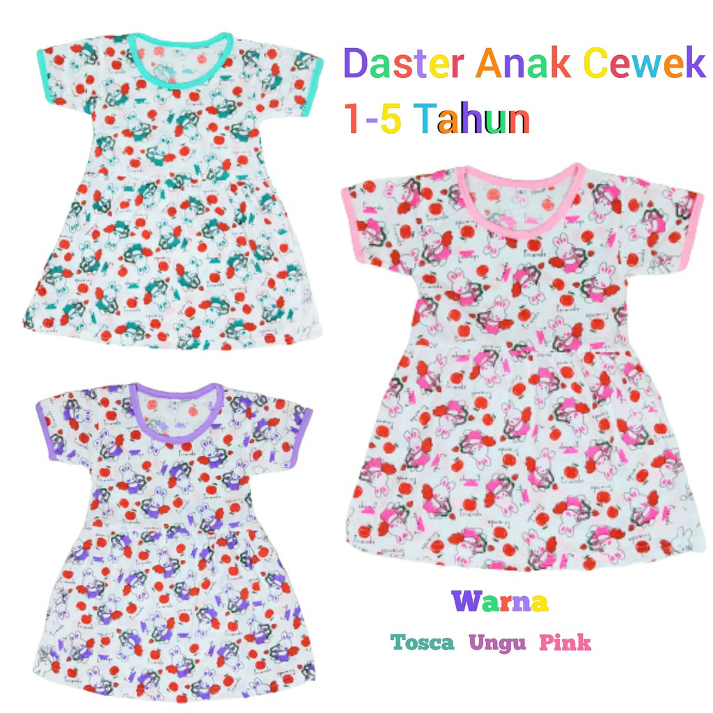 Daster Anak Perempuan Home Dress Anak Umur 0-5 Tahun