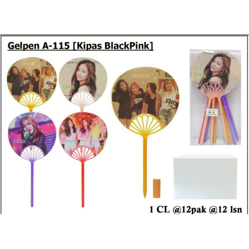 (12pc) pen gel model kipas BTS BT-21/gel kipas BTS-4