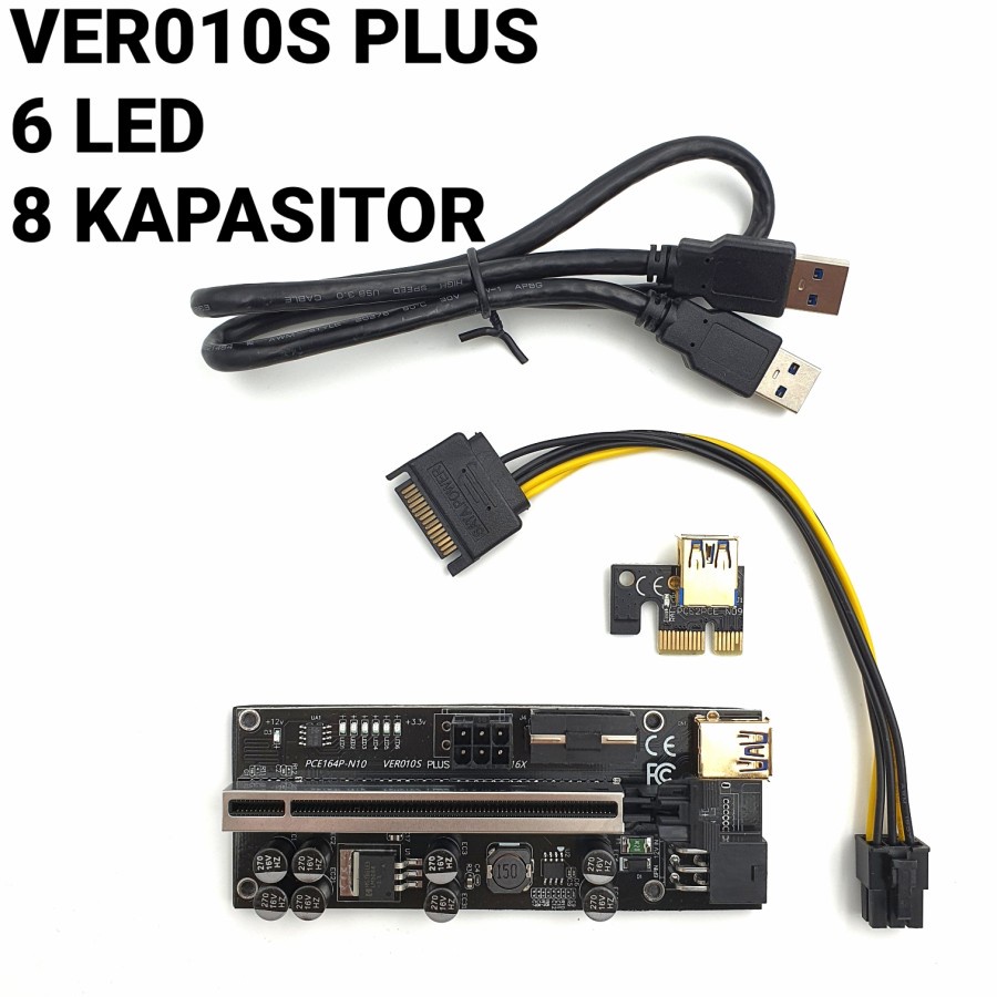 VER010S PLUS Riser Mining adapter 1x to 16x