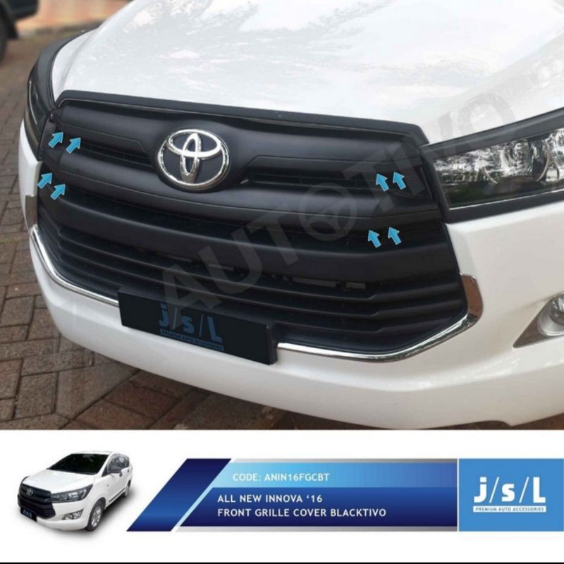 Cover grill depan all new innova 2016 hitam &amp; Chrome jsl