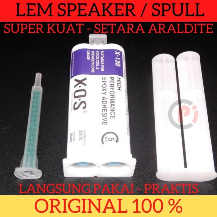 Original XOS Lem Speaker Spull Super Kuat Serbaguna 5 Menit Praktis