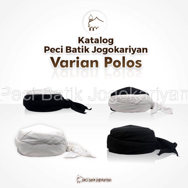Peci Batik Jogokariyan - PECI BATIK JOGOKARIYAN ASLI MOTIF POLOS PECI SHOLAT PECI LIPAT
