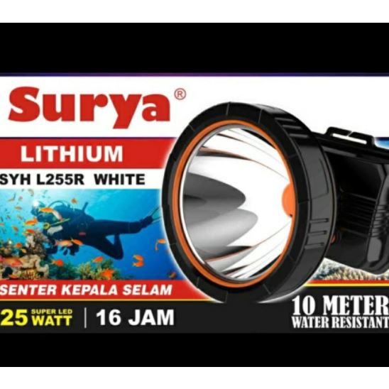 Headlamp / Senter Kepala Surya Selam SYH L255R 25 watt anti air