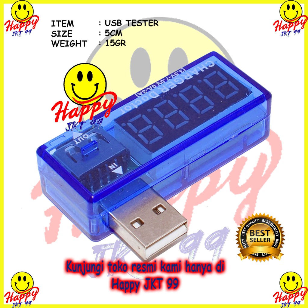 [ HAPPY JKT 99 ] USB TESTER CHARGER DOCTOR ORIGINAL