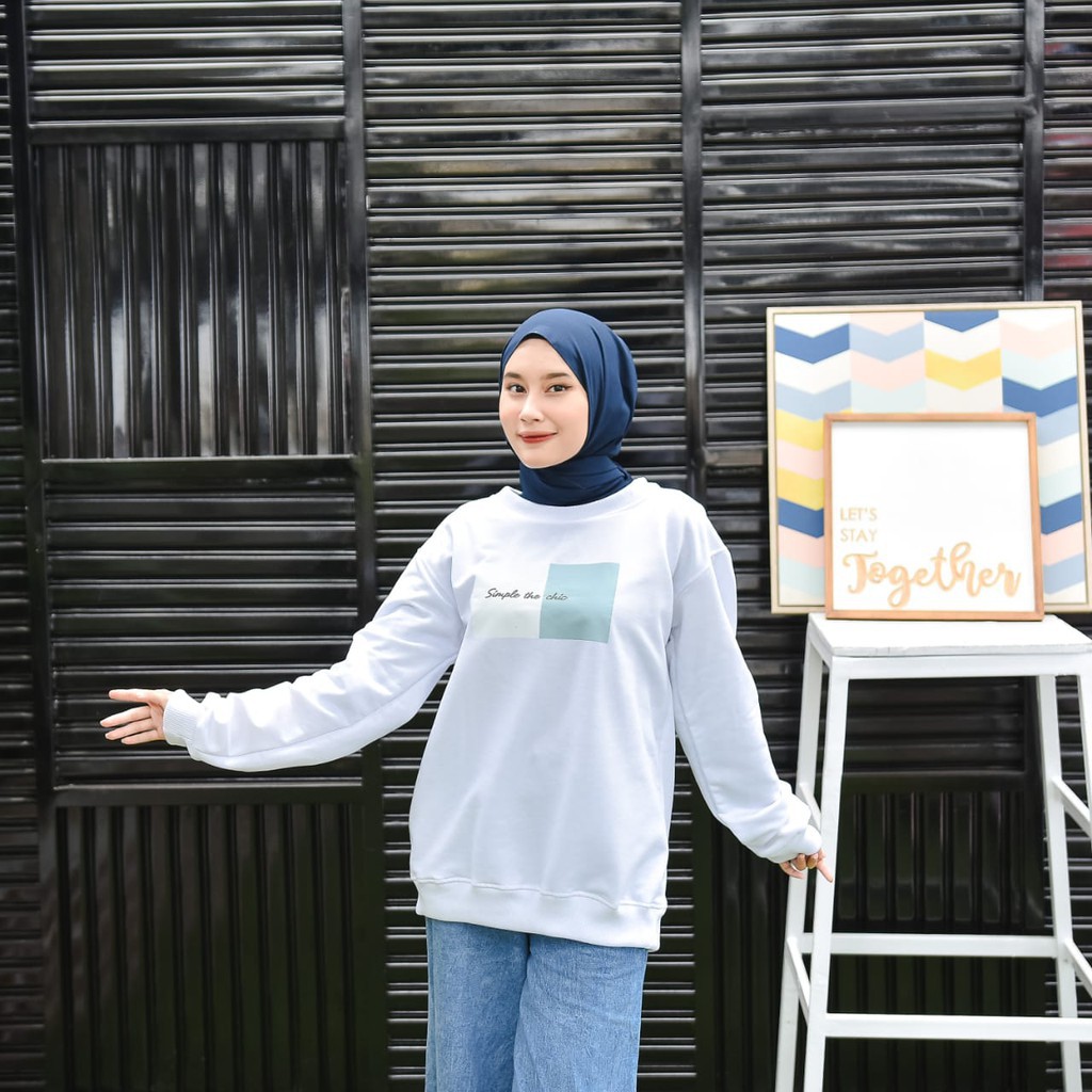 SWEATER SIMPLE DEAR/sweater wanita murah / simple sweater / oblong / casual / sweater kekinian