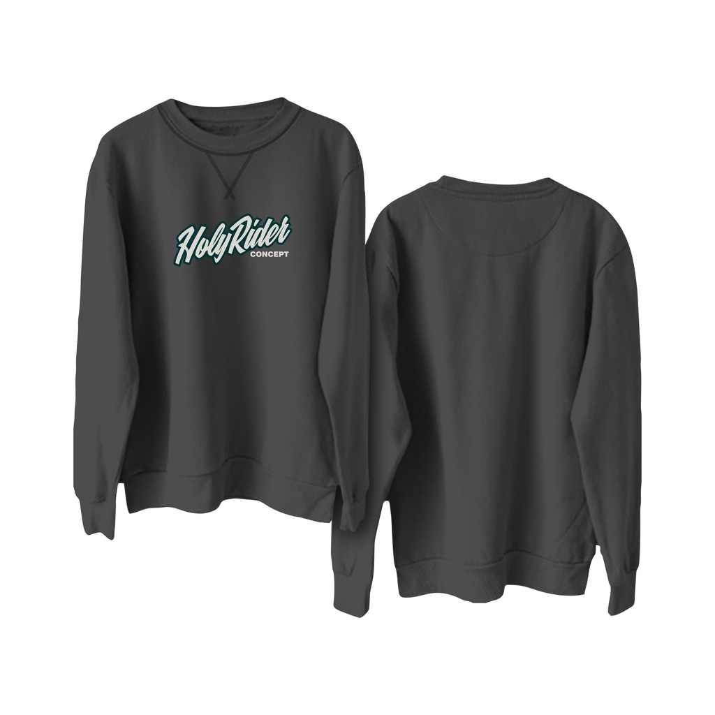 Holyrider Sweter Basic Concept || Crewneck sweatshirt sablon DTF  size M - XXL ( Pria &amp; Wanita )