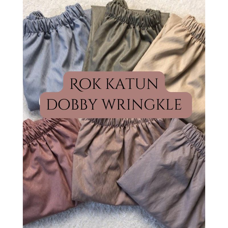 Rok Panjang Katun Dobby Wringkle