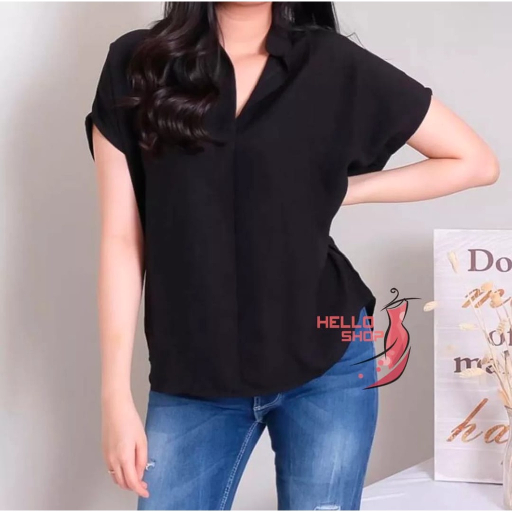 BIG SIZE XL XXL BAJU ATASAN BLUS WANITA KEKINIAN / BAJU WANITA / BAJU IBU IBU / ATASAN CEWEK TERBARU