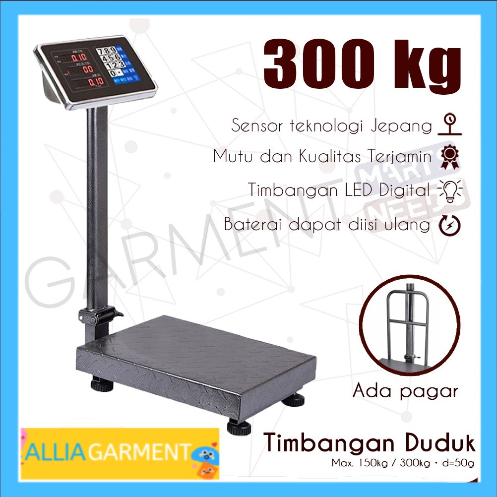 Timbangan Duduk Digital Kapasitas 300 KG