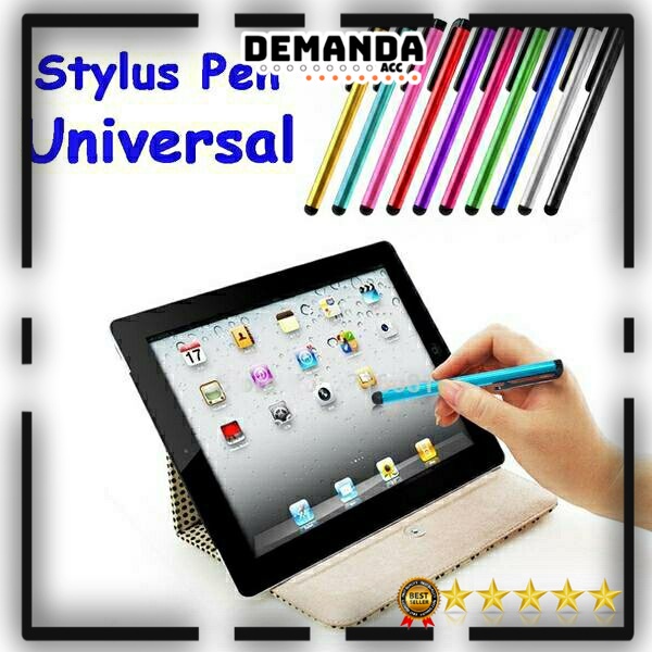 STYLUS ALUMINIUM UNTUK SMARTPHONE DAN TABLET - B70 - BLACK