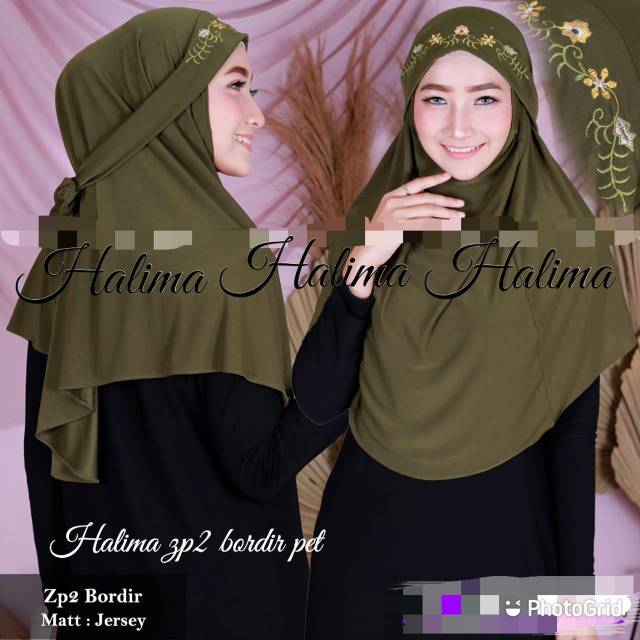 JILBAB JERSEY SUPER CADAR ORI HALIMA
