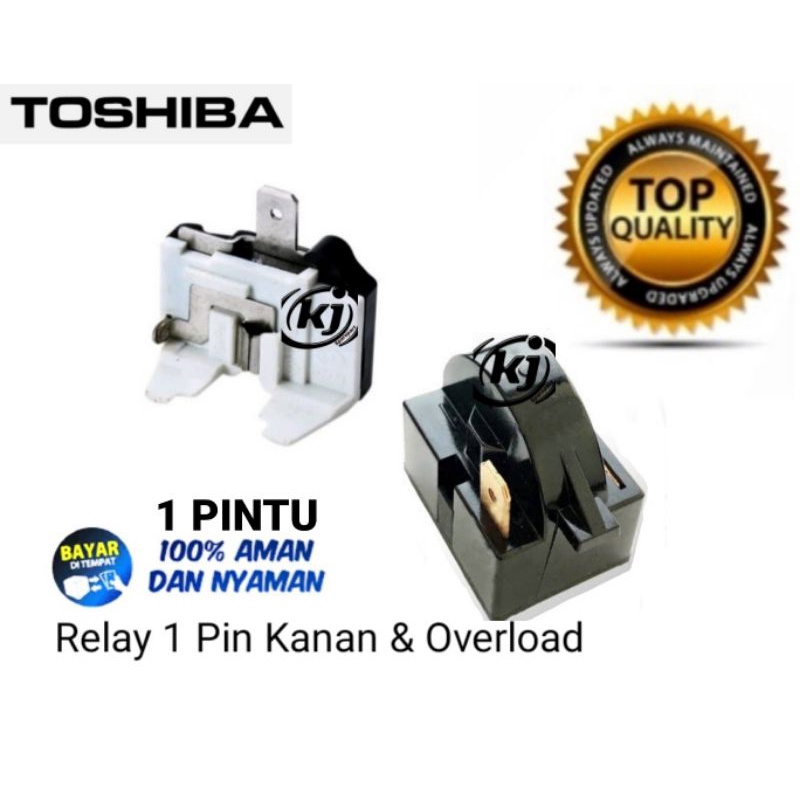 Relay Ptc Overload Kulkas Toshiba 1 Pintu / 2 Pintu