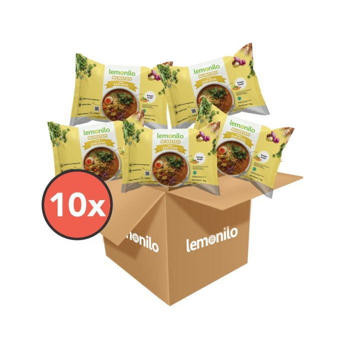 

Berkualitas Paket Lemonilo Mi Instan Kuah Rasa Kari Ayam Isi 10 Pcs