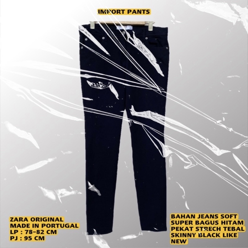 ZARA ORIGINAL/ZARA JEANS/ZARA PANTS/SKINNY JEANS ZARA/BLACK JEANS BRANDED/SKINNY JEANS HIGHWAIST ZAR