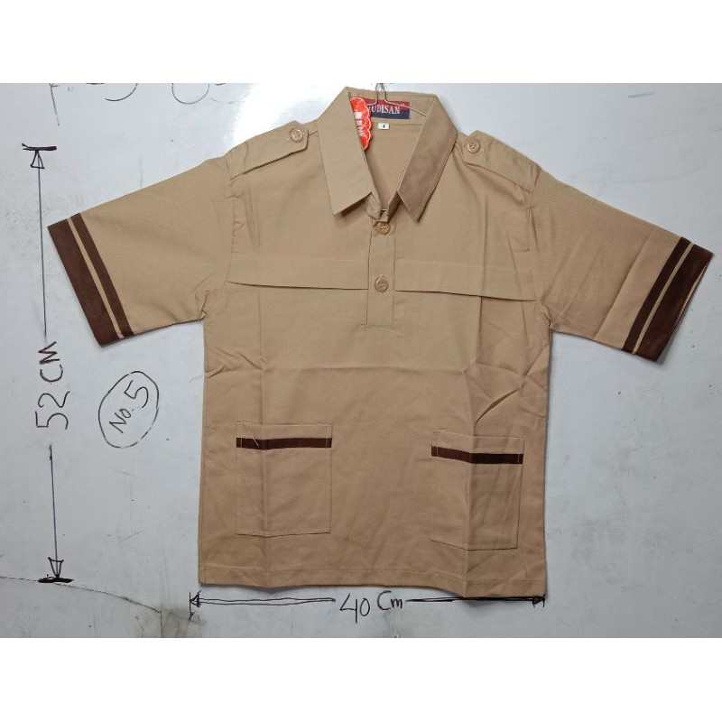 baju seragam sekolah SD lengan pendek Pramuka siaga no.5