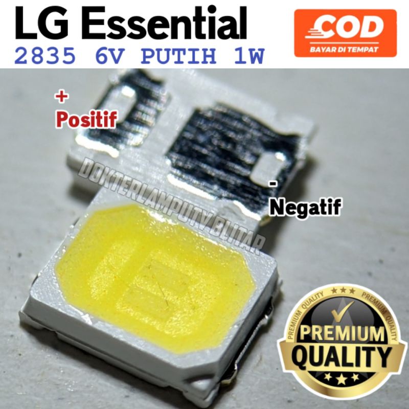 LED SMD LG ESSENTIAL 2835 6V 160MA 1W 6000K UNTUK SERVIS LAMPU PHILIPS DLL