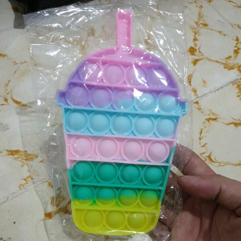 Pop It Love Hati, Apple Apel Rainbow, Popit Buah | POP IT Mainan Anak Edukasi-3