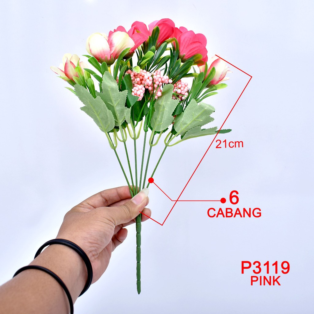 HMPU /COD(1 KG BISA 37 PCS) BUNGA BUKET BUNGA ARTIFICIAL BUNGA DEKORASI RUMAH / PESTA P3119-2