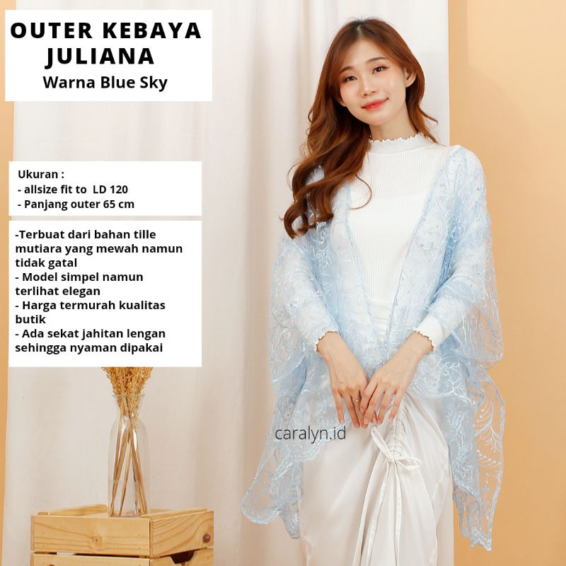 OUTER KEBAYA JULIANA OUTER KEBAYA TILLE GLITER MUTIARA