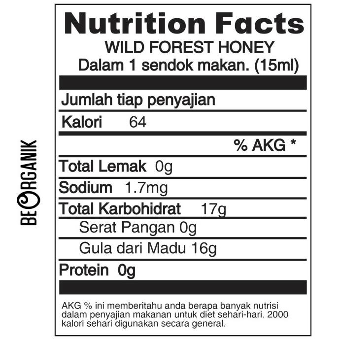 

Madu Hutan Beorganik 730gr - Natural Raw Forest Honey Asli 100%