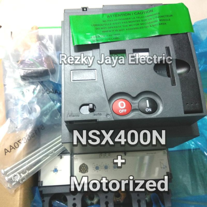 MCCB BREAKER NSX400N 4P 400A LV432694 50Ka + Motorized LV432641
