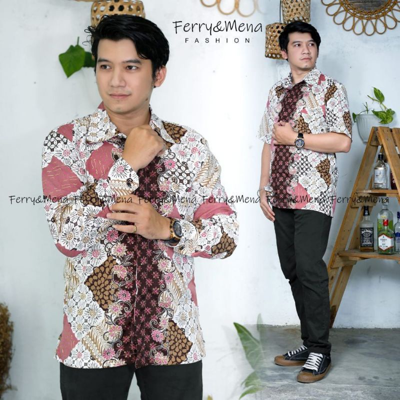 Kemeja batik pria // batik lengan panjang dan pendek // kemeja batik couple