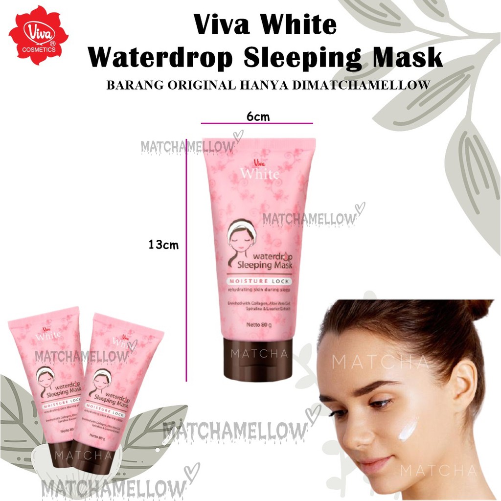 ❄️MATCHA❄️ Viva White Waterdrop Sleeping Mask - Viva Waterdrop Sleeping Mask 80 GR