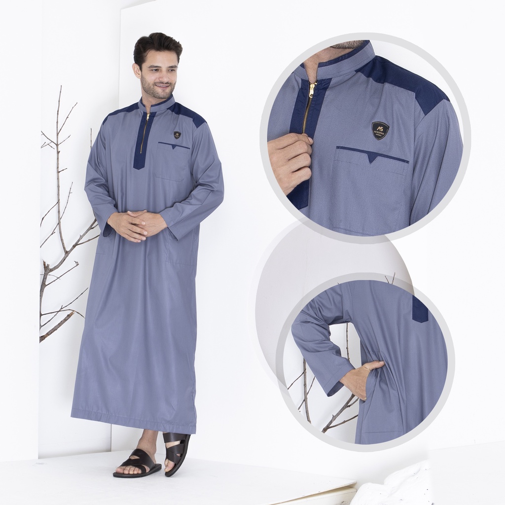 Jubah Pria Dewasa Premium Lengan Panjang Al-Jauhari Series Original Assuffah