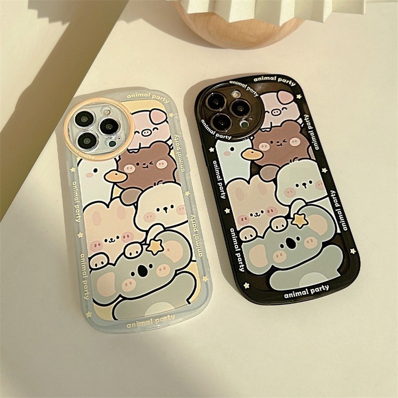 Casing Softcase Vivo T1x Y15 Y15s Y01 Y21 Y21s Y33s Y33T Y21T Y12A Y20 Y20s Y20i Y17 Y15 Y12 Y50 Y51 Gambar Binatang Lucu