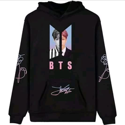 Sweater KOREA Perempuan fleece Tebal anak dewasa / JaketMurah / Hoodie Jimin Suga (COD)-5