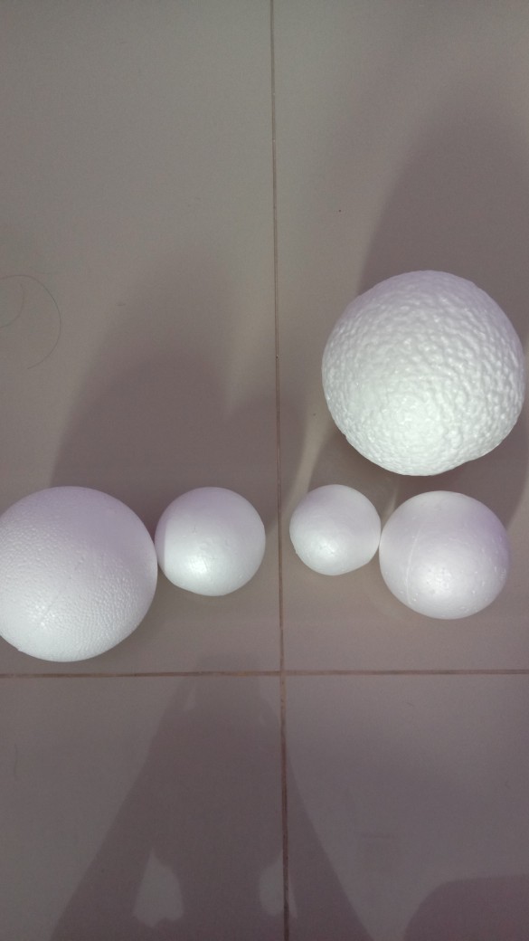 Styrofoam Ball / Bulat Bentuk Manual