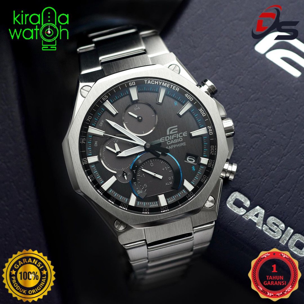 Jam Tangan Pria Casio Edifice Type EQB 1100  D 1A Solar  BM 060122