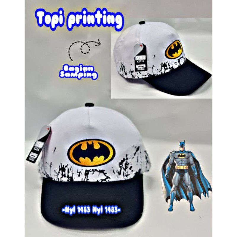 topi anak terbaru karakter batman mantul