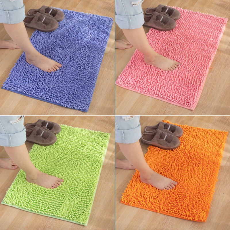 Keset Kaki Cendol Microfiber Anti Slip Anti Licin Orange Termurah Terlaris