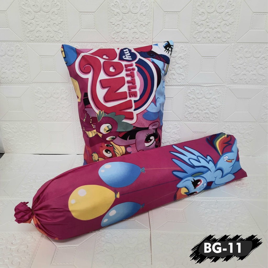 TERMURAH SARUNG BANTAL DAN SARUNG GULING (2 in 1) KARAKTER / 1 SARUNG BANTAL DAN 1 SARUNG GULING