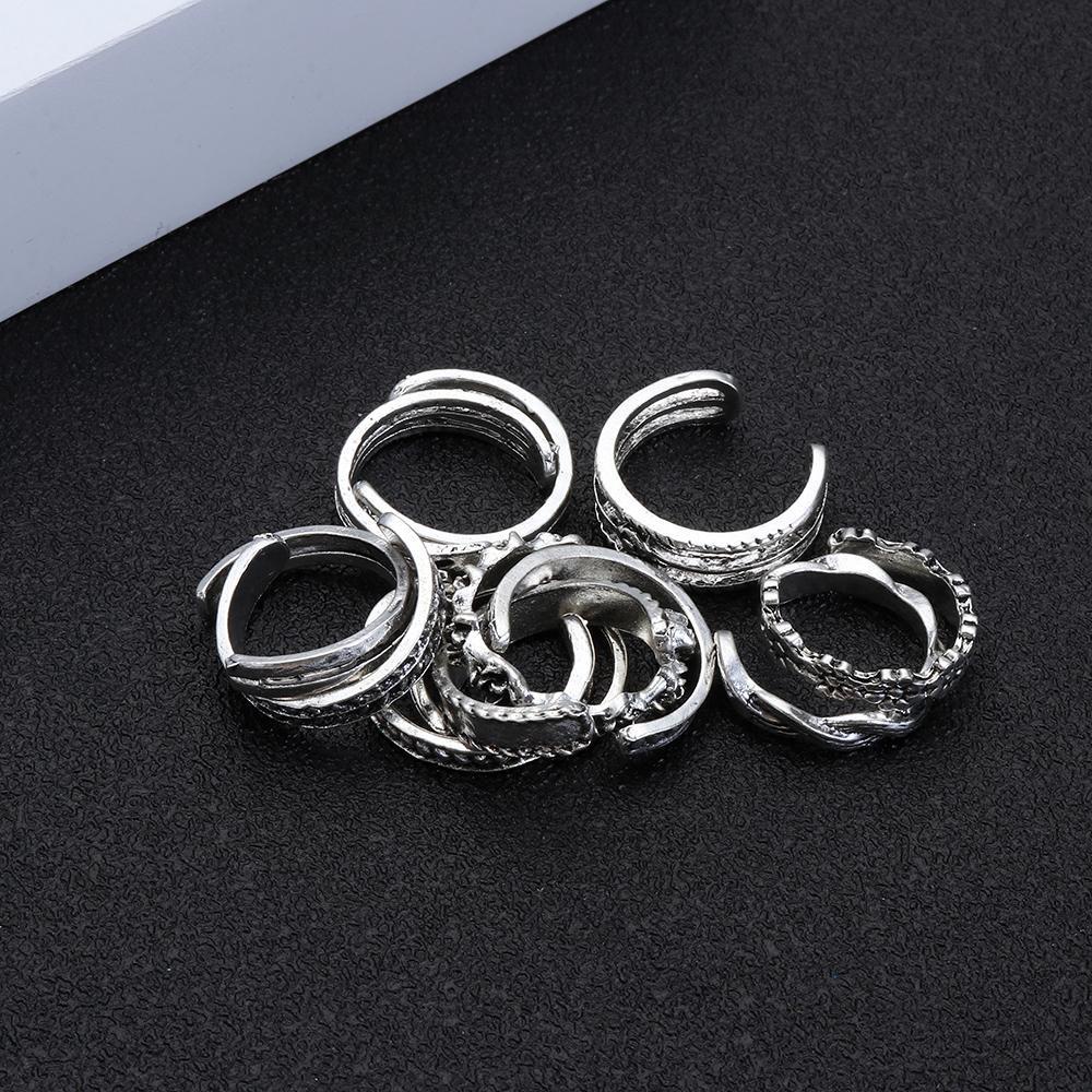 12pcs / SET Cincin Jari Kaki Model Terbuka Untuk Pantai