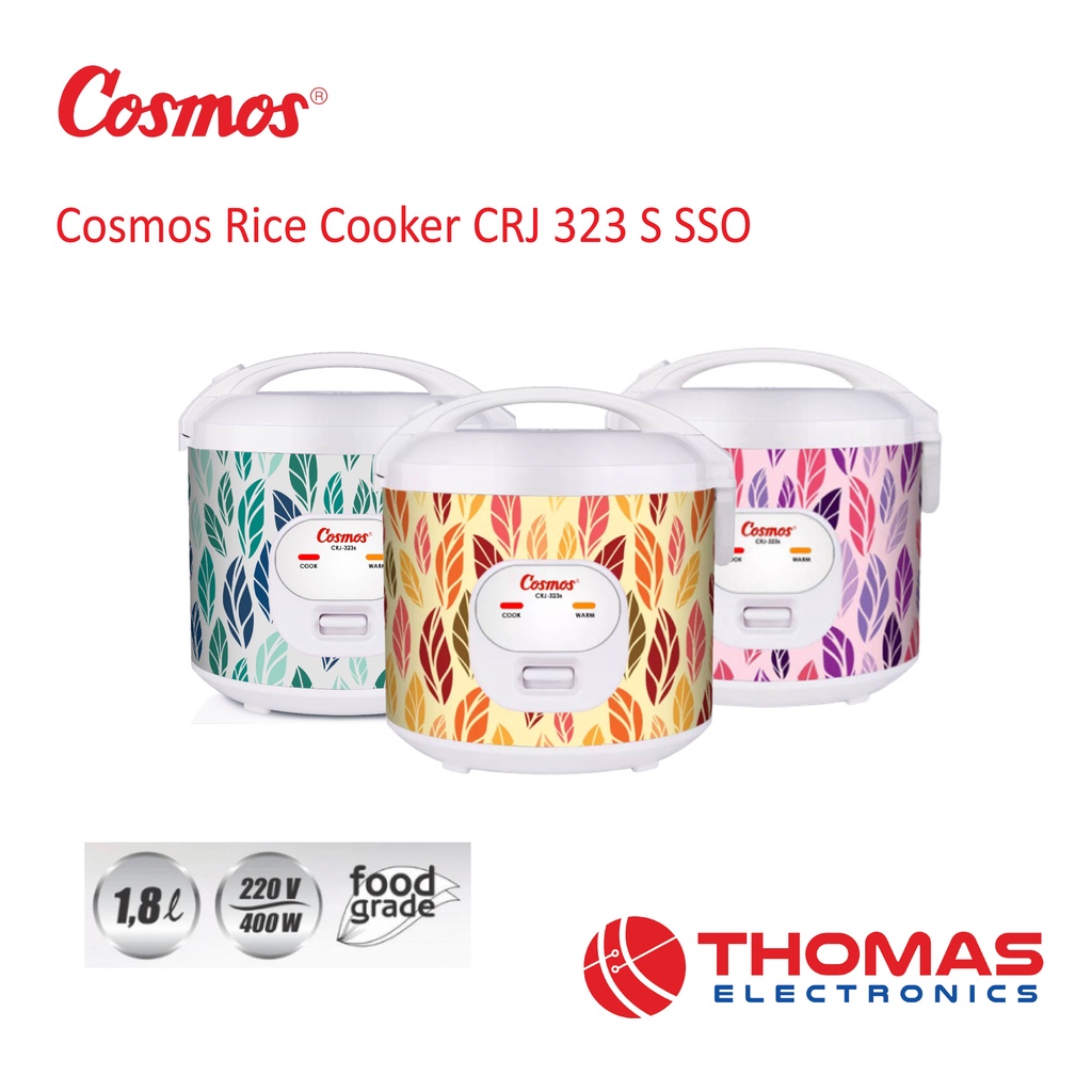 Cosmos Rice Cooker CRJ 323 S SSO SSG SSV