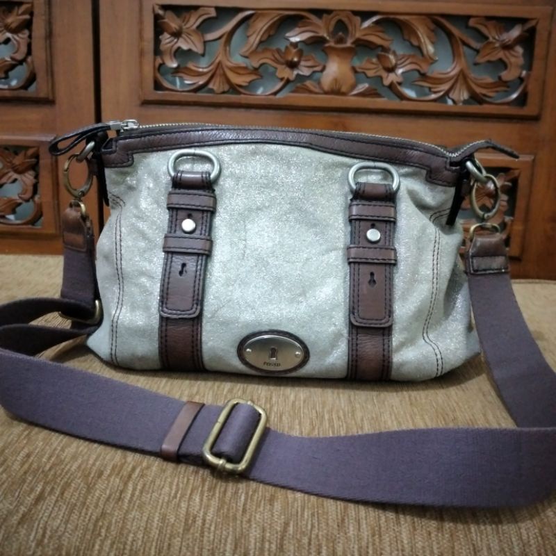 preloved fossil maddox satchel SOLD