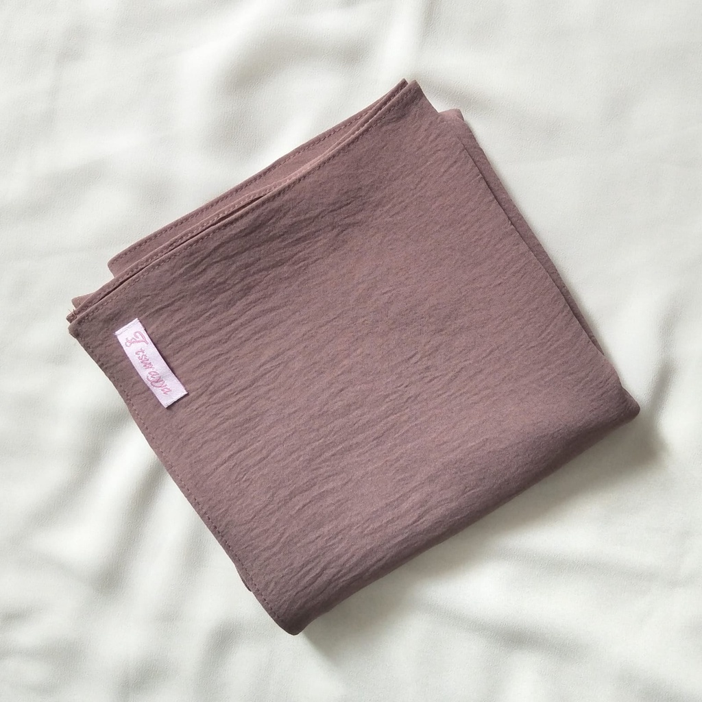 PASHMINA CRINCLE SET CADAR SIZE 200X75/PASHMINA CRINCLE SYARI/PASHMINA JUMBO-Chocopink